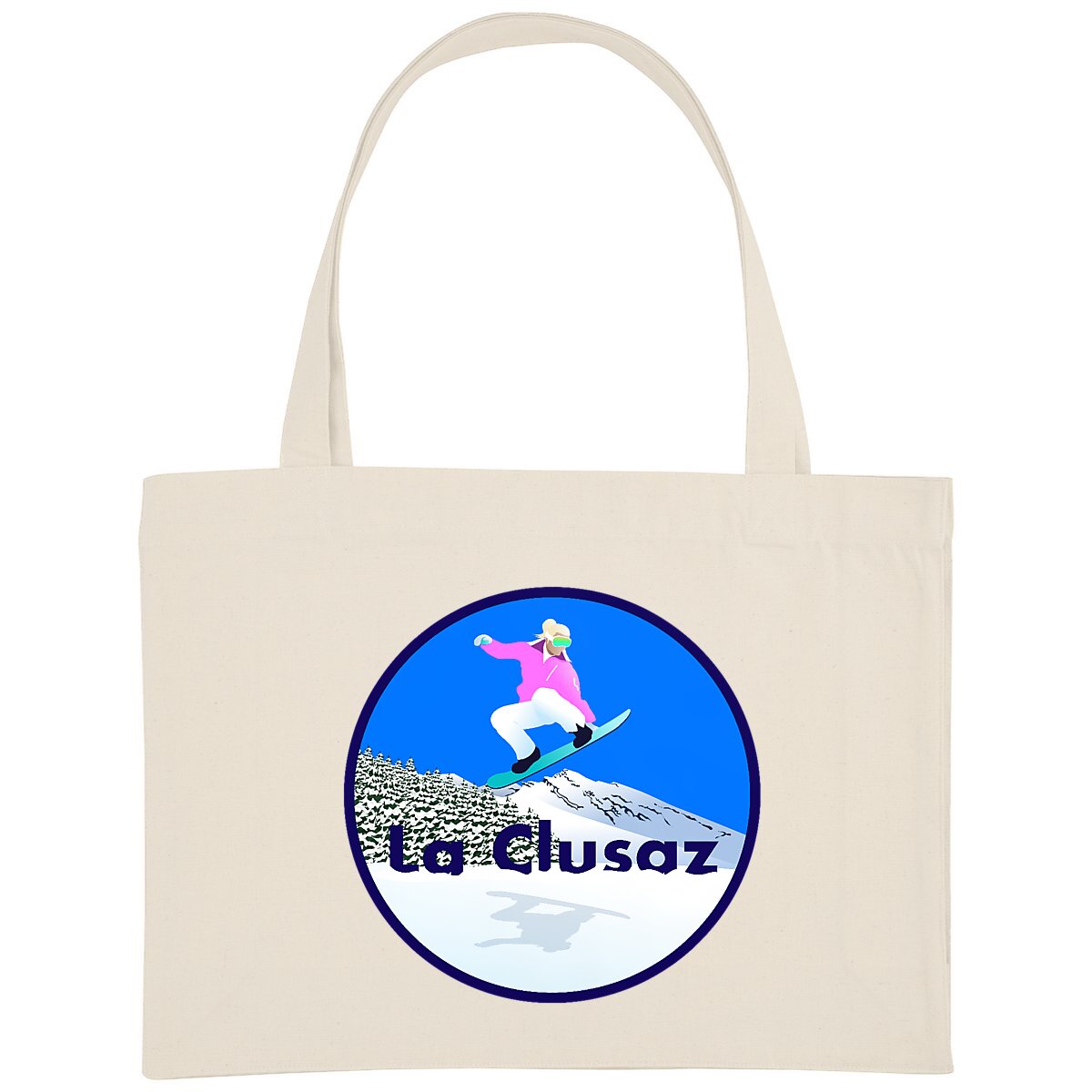 Shopping bag - Épais - Coton recyclé - La Clusaz Snow W