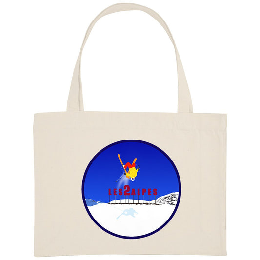Shopping bag - Épais - Coton recyclé - Les 2 Alpes Ski H