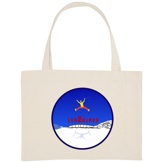 Shopping bag - Épais - Coton recyclé - Les 2 Alpes Ski W