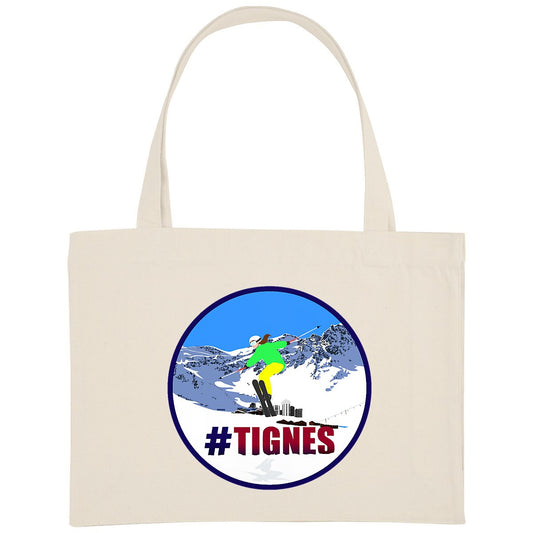 Shopping bag - Épais - Coton recyclé - Tignes Ski W 