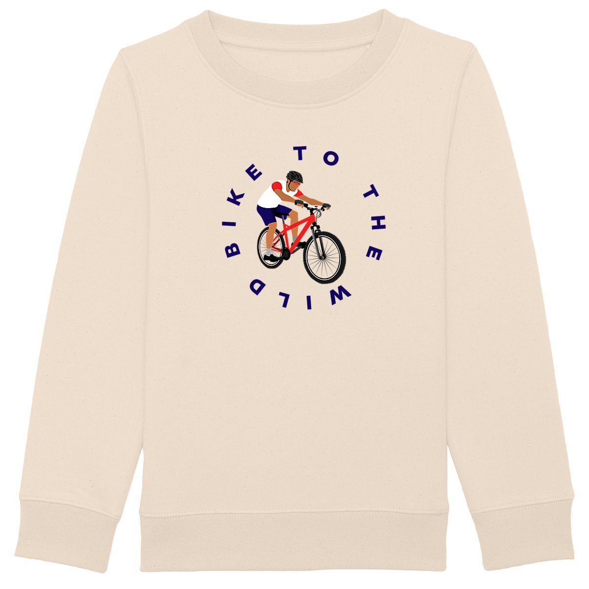 Sweatshirt Enfant - Garçon - Coton BIO - Bike to the wild