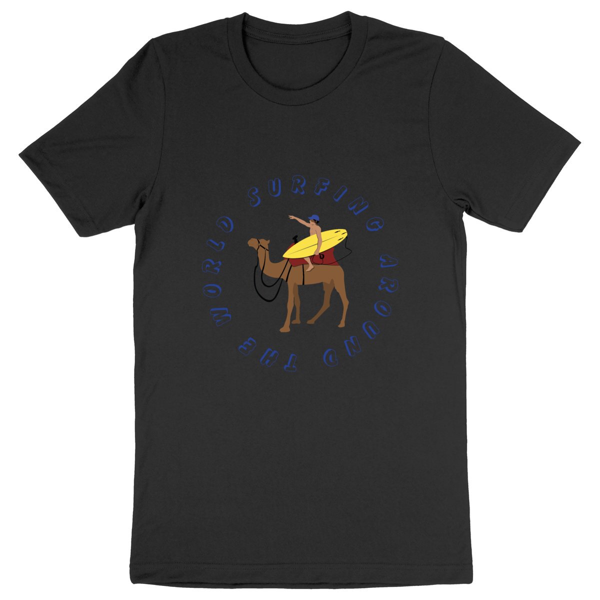 T-shirt Homme - Léger - 100% Coton BIO - Surfing around the world