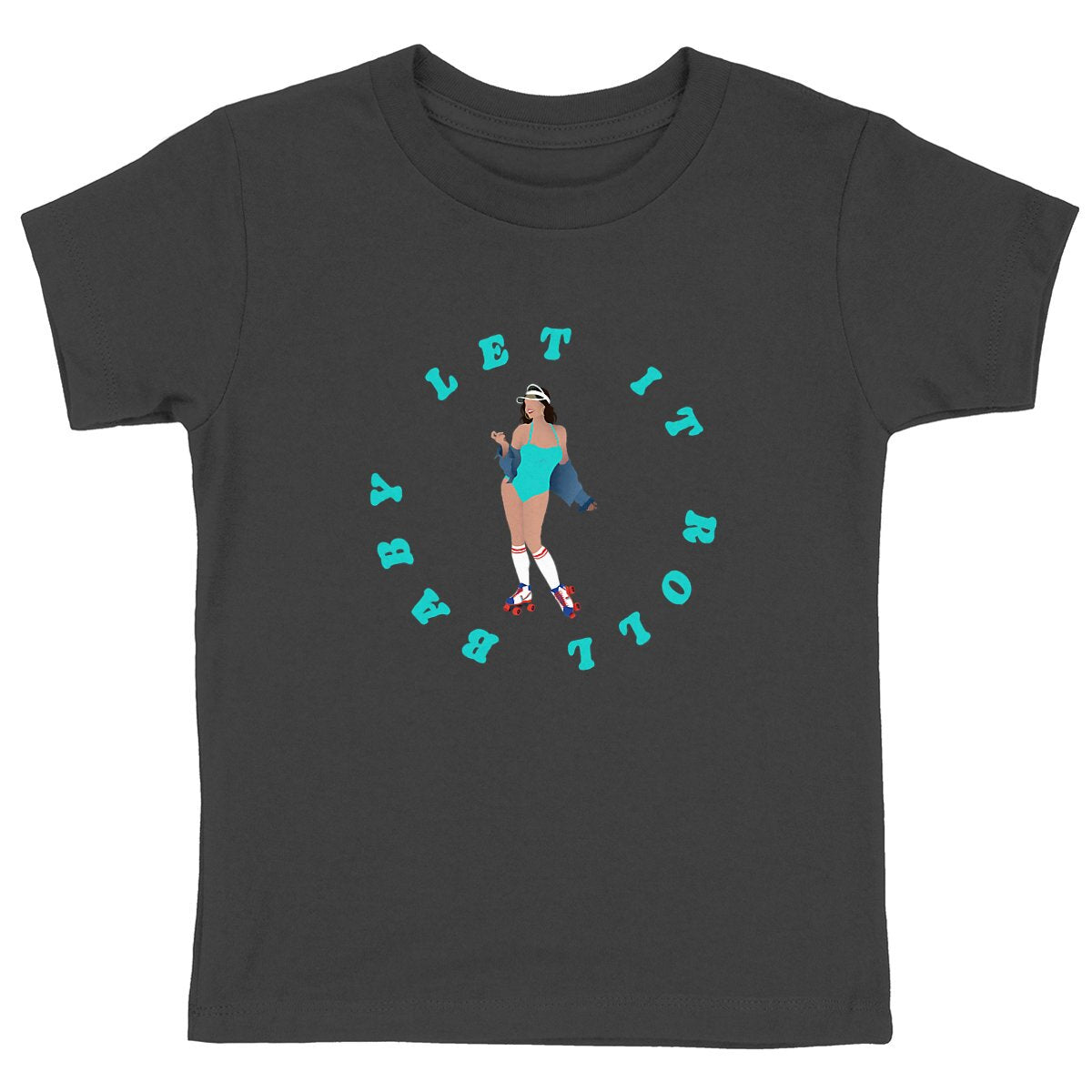 T-shirt Enfant - Fille - 100% Coton bio - Let it roll baby
