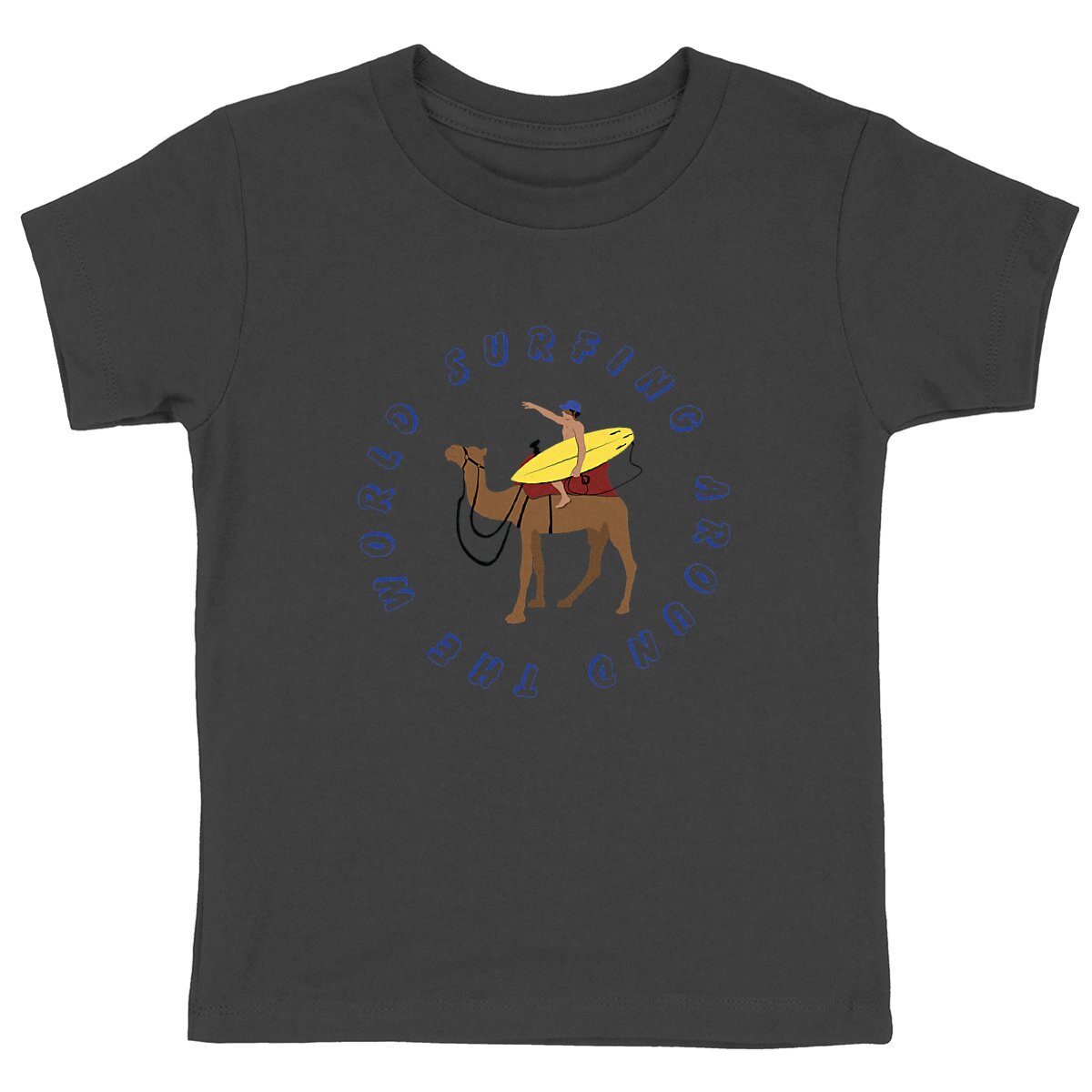 T-shirt Enfant - Garçon - 100% Coton BIO - Surfing around the world