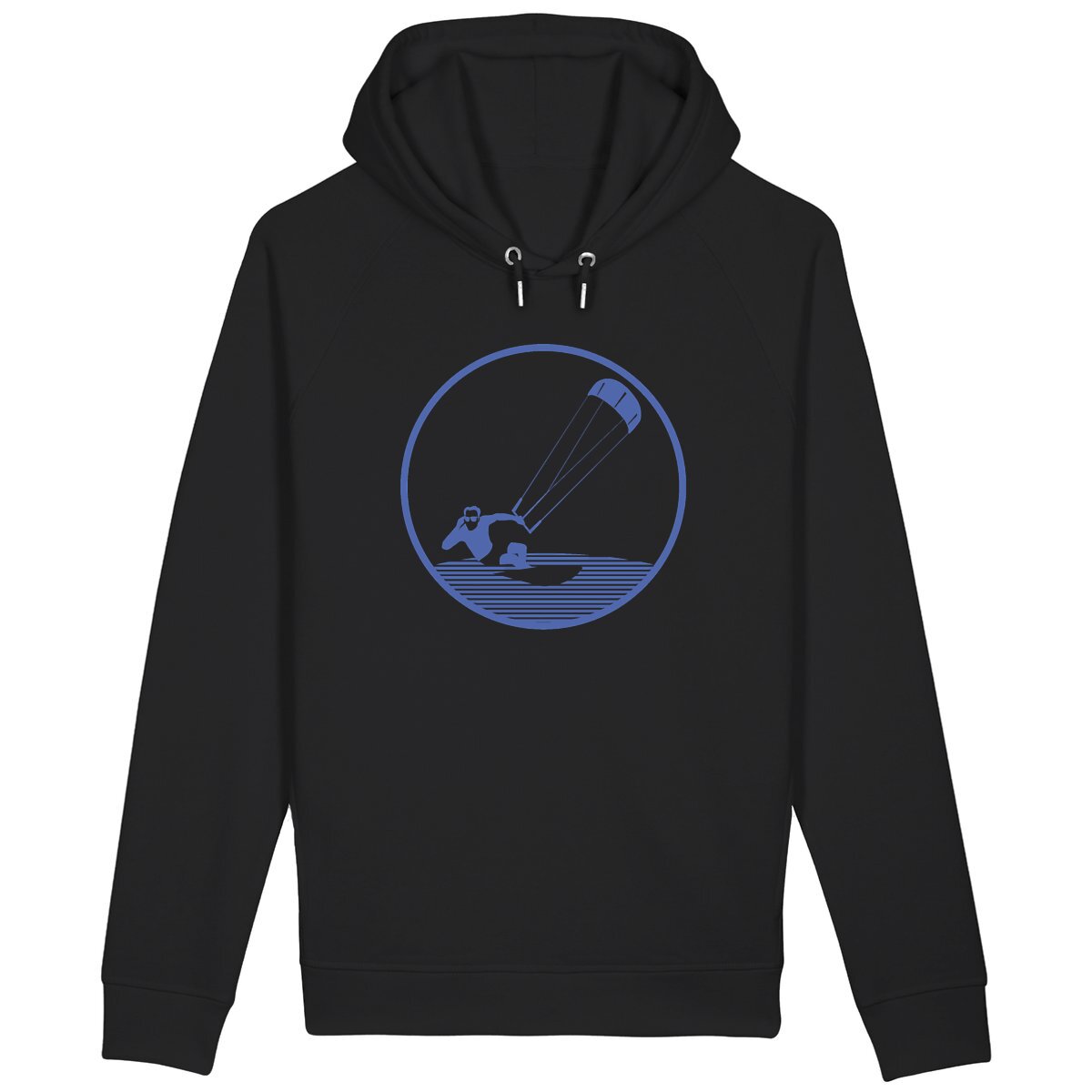 Sweatshirt à capuche Homme - Poches latérales - Coton BIO - Kitesurf H