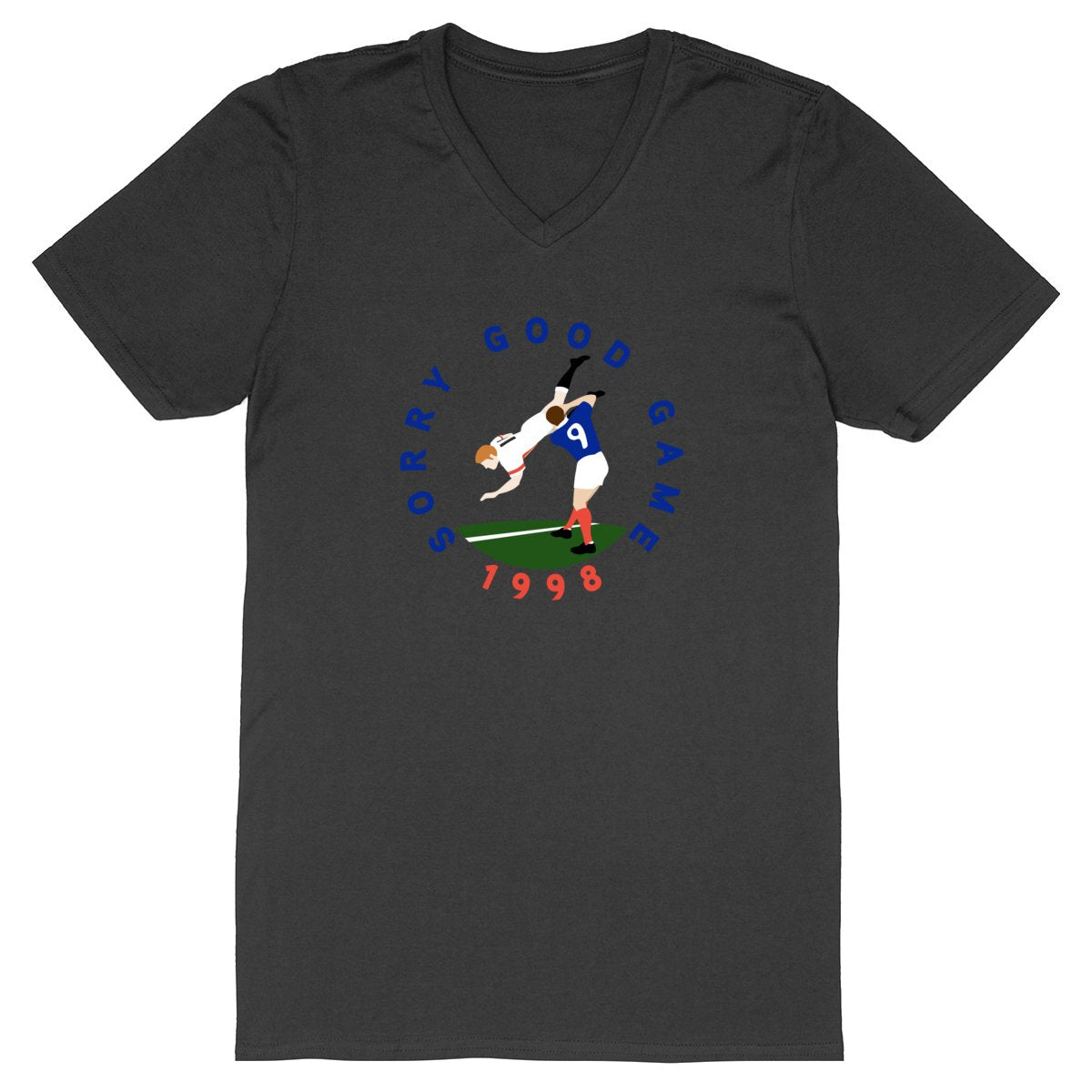 T-shirt Homme - Col V - 100% Coton BIO - Sorry Good Game