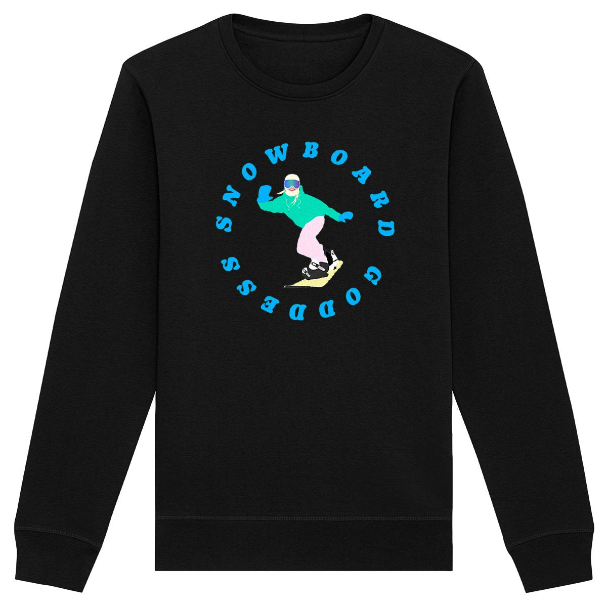 Sweatshirt Femme - Léger - Coton BIO - Snowboard goddess