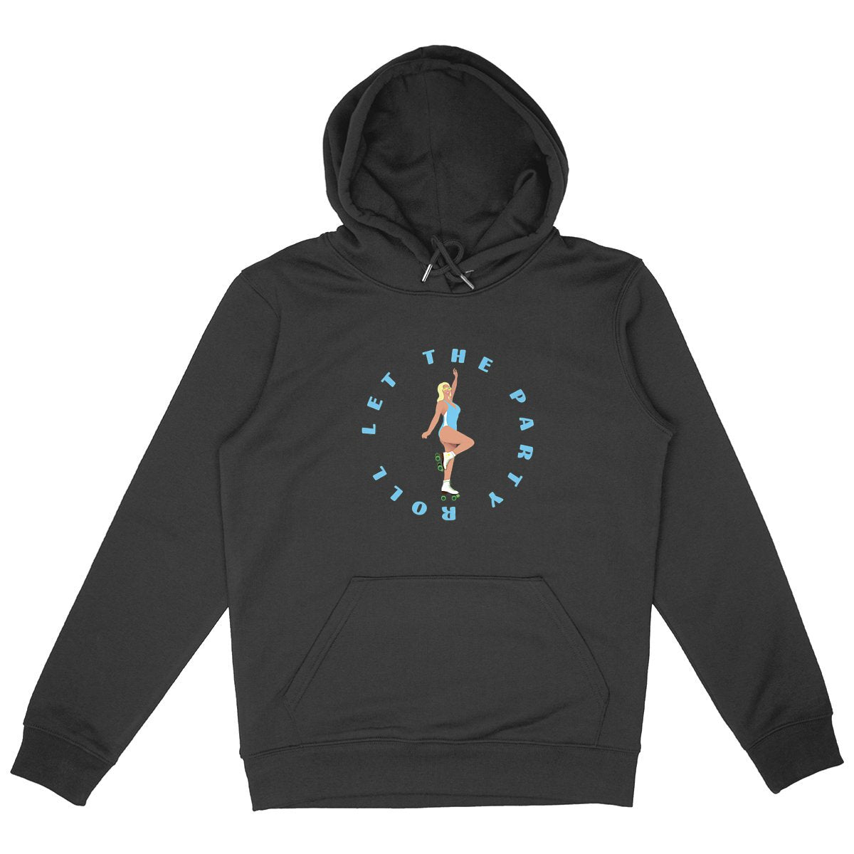 Sweatshirt à capuche Femme - Poche Kangourou - Coton BIO - Let the party roll
