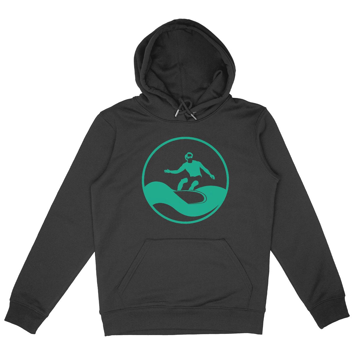 Sweatshirt à capuche Homme - Poche Kangourou - Coton BIO - Surf H
