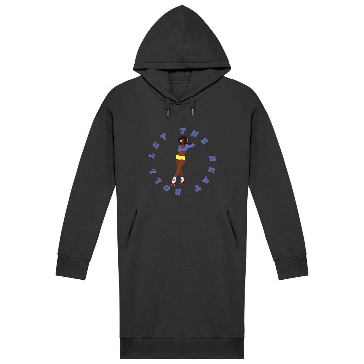 Robe sweatshirt Femme- Coton BIO - Let the beat roll