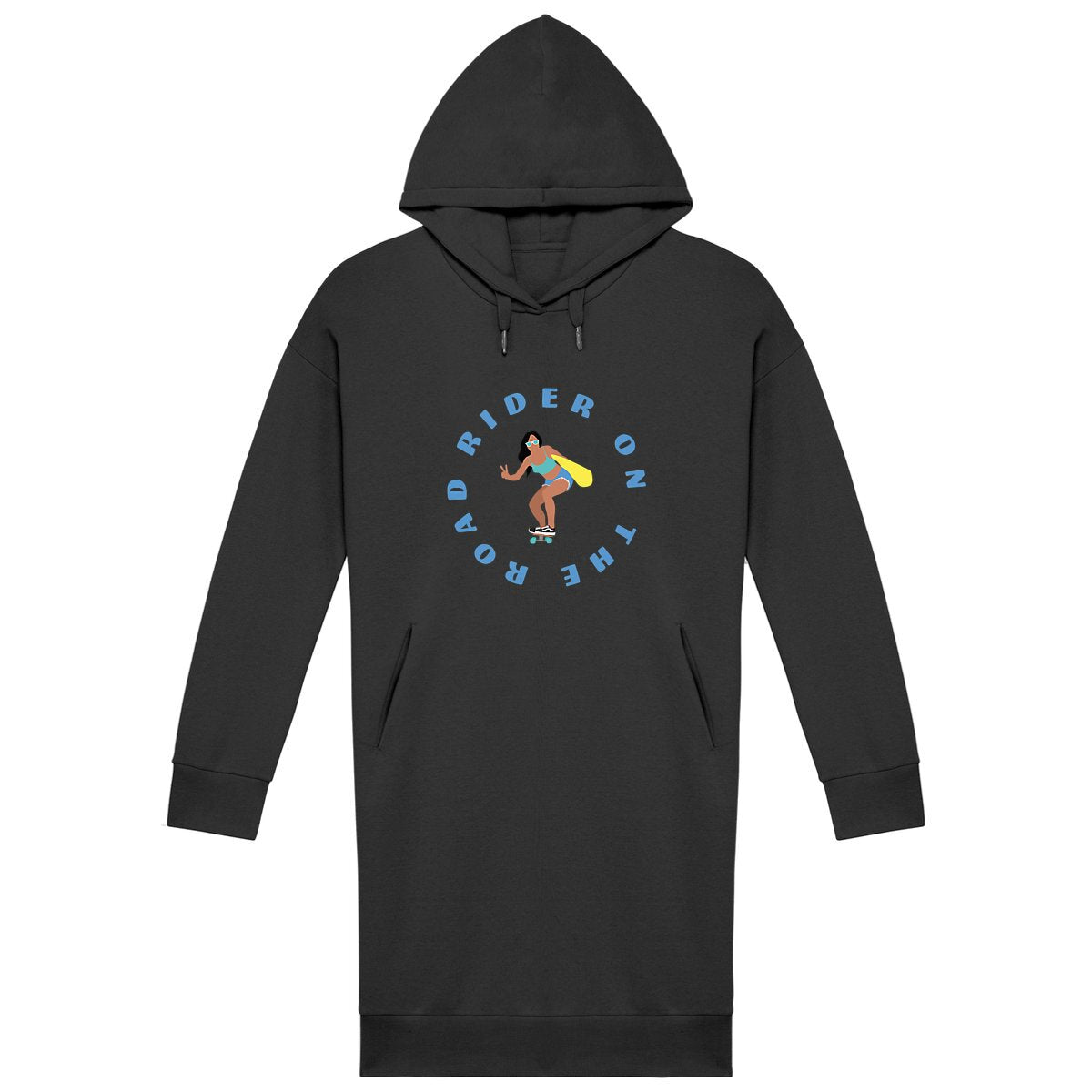 Robe Sweatshirt Femme - Coton BIO - Rider on the road