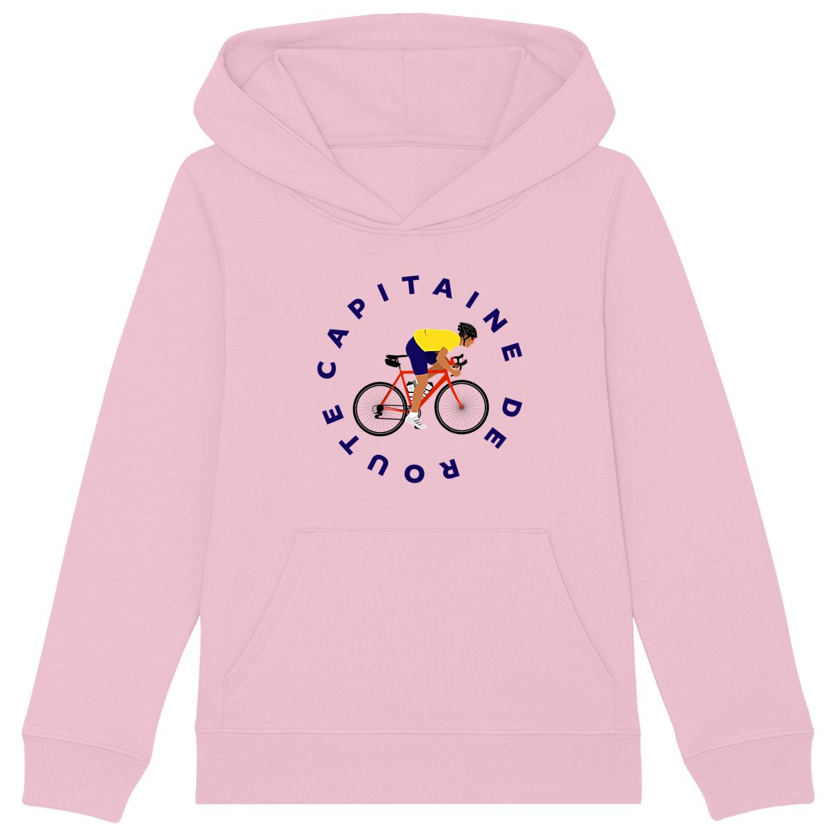 Sweatshirt à capuche Enfant - Garçon - Coton BIO - Vélo de course