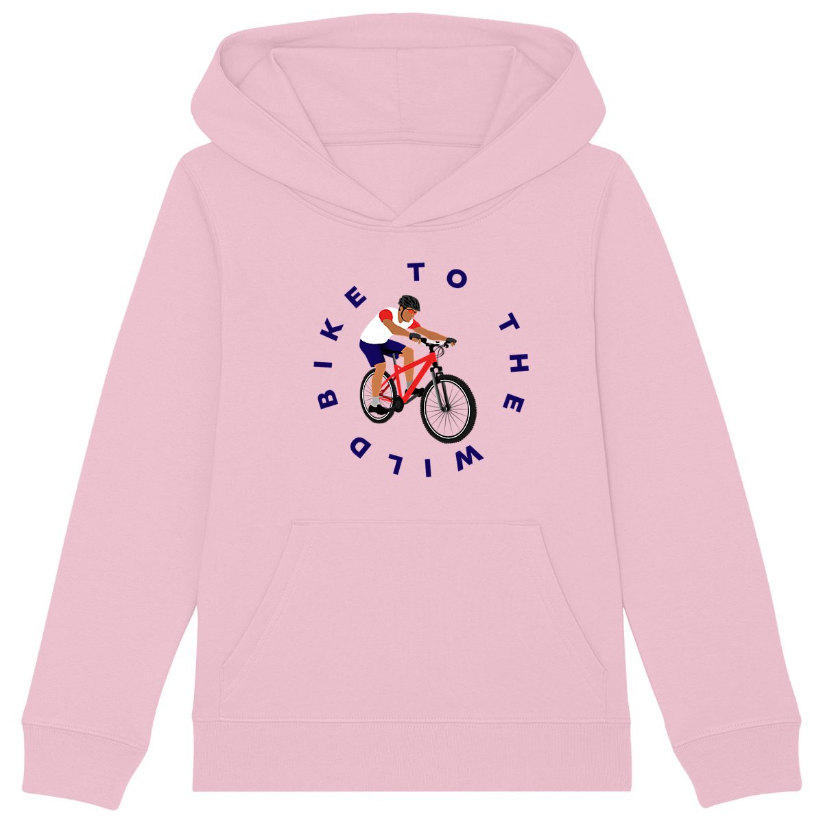 Sweatshirt à capuche Enfant - Garçon - Coton BIO - Vélo trail