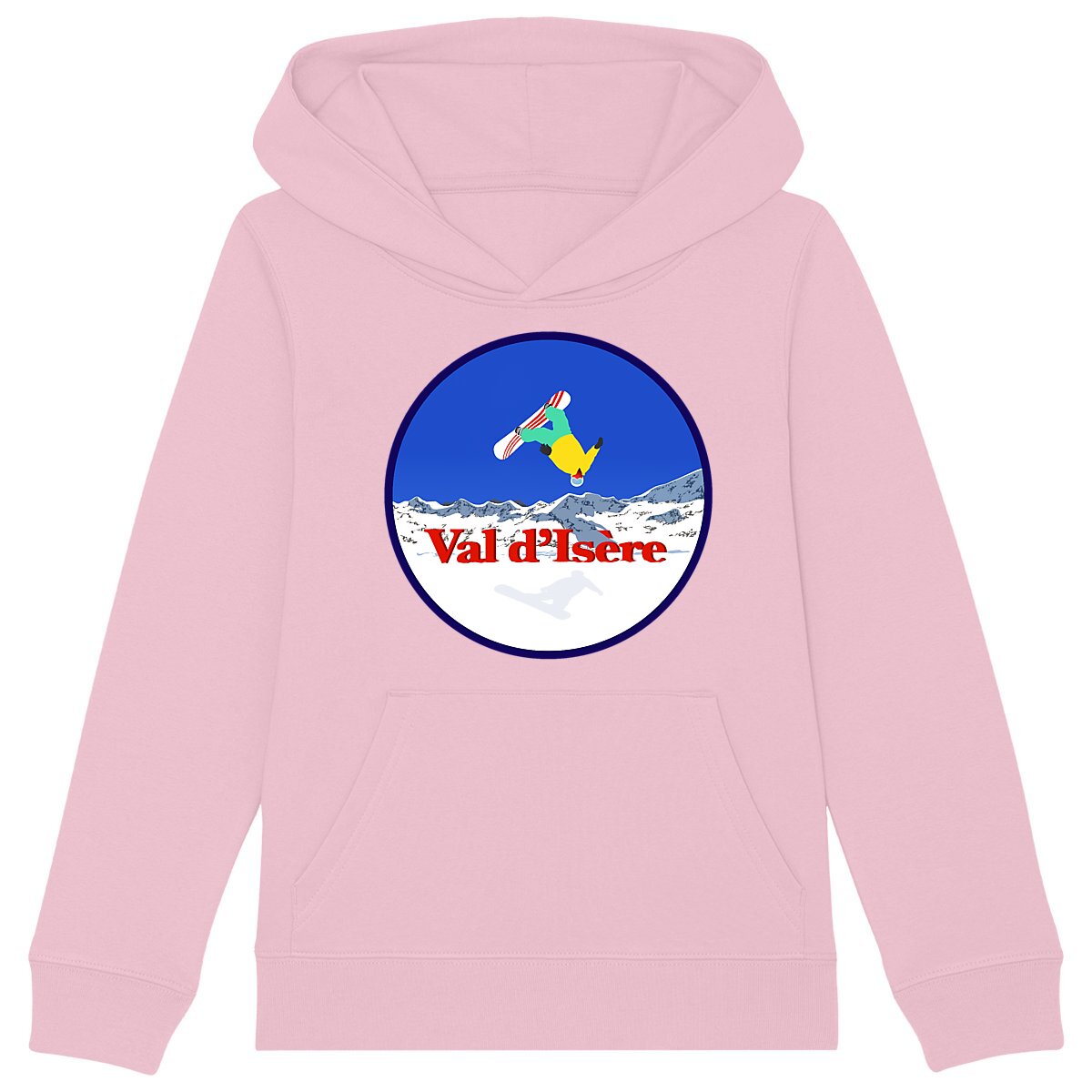 Sweatshirt à capuche Enfant - Garçon - Coton BIO - Val d'Isère Snow H