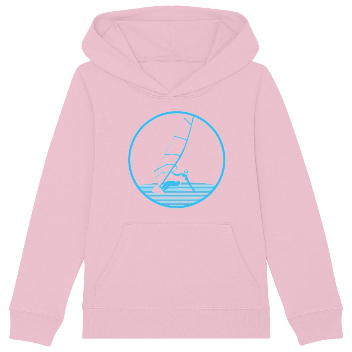Sweatshirt à capuche Enfant - Fille - Coton BIO - Planche à voile W