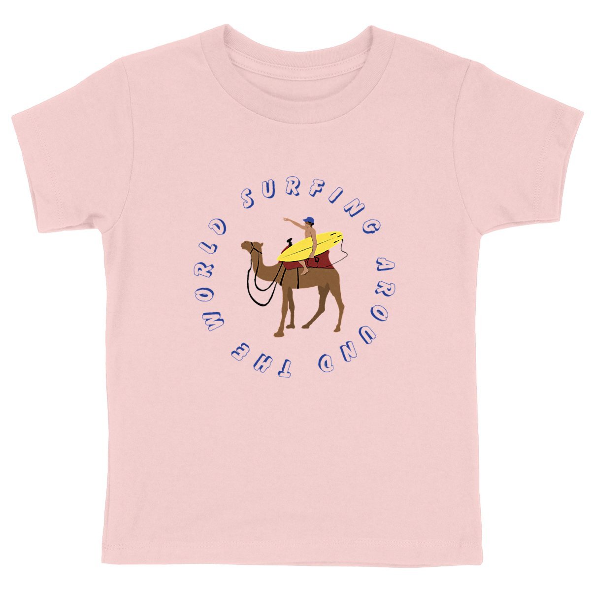 T-shirt Enfant - Garçon - 100% Coton BIO - Surfing around the world