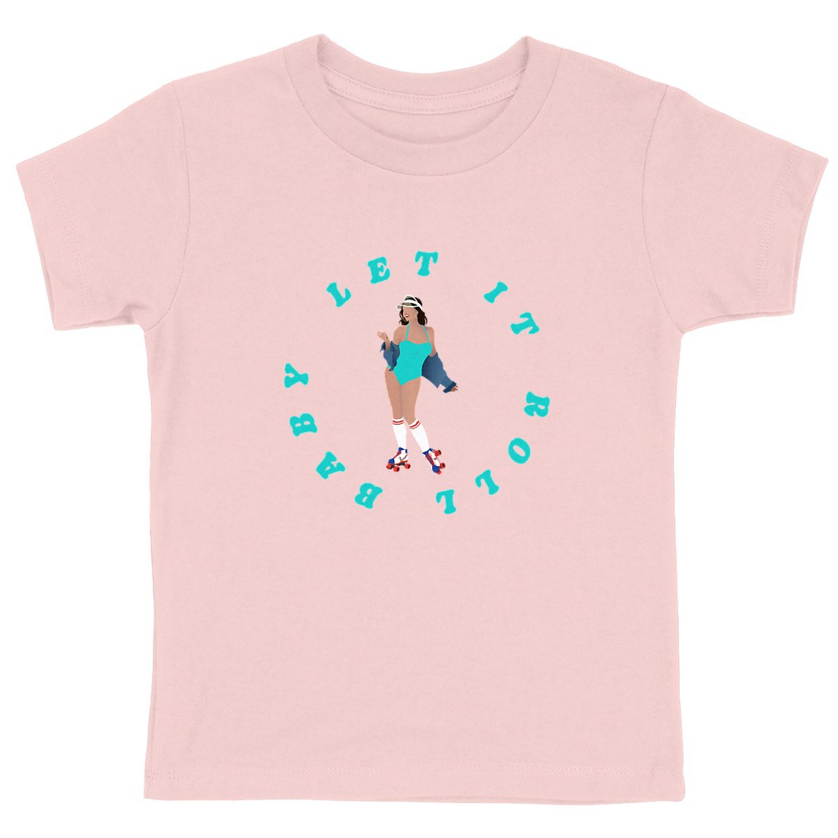 T-shirt Enfant - Fille - 100% Coton bio - Let it roll baby