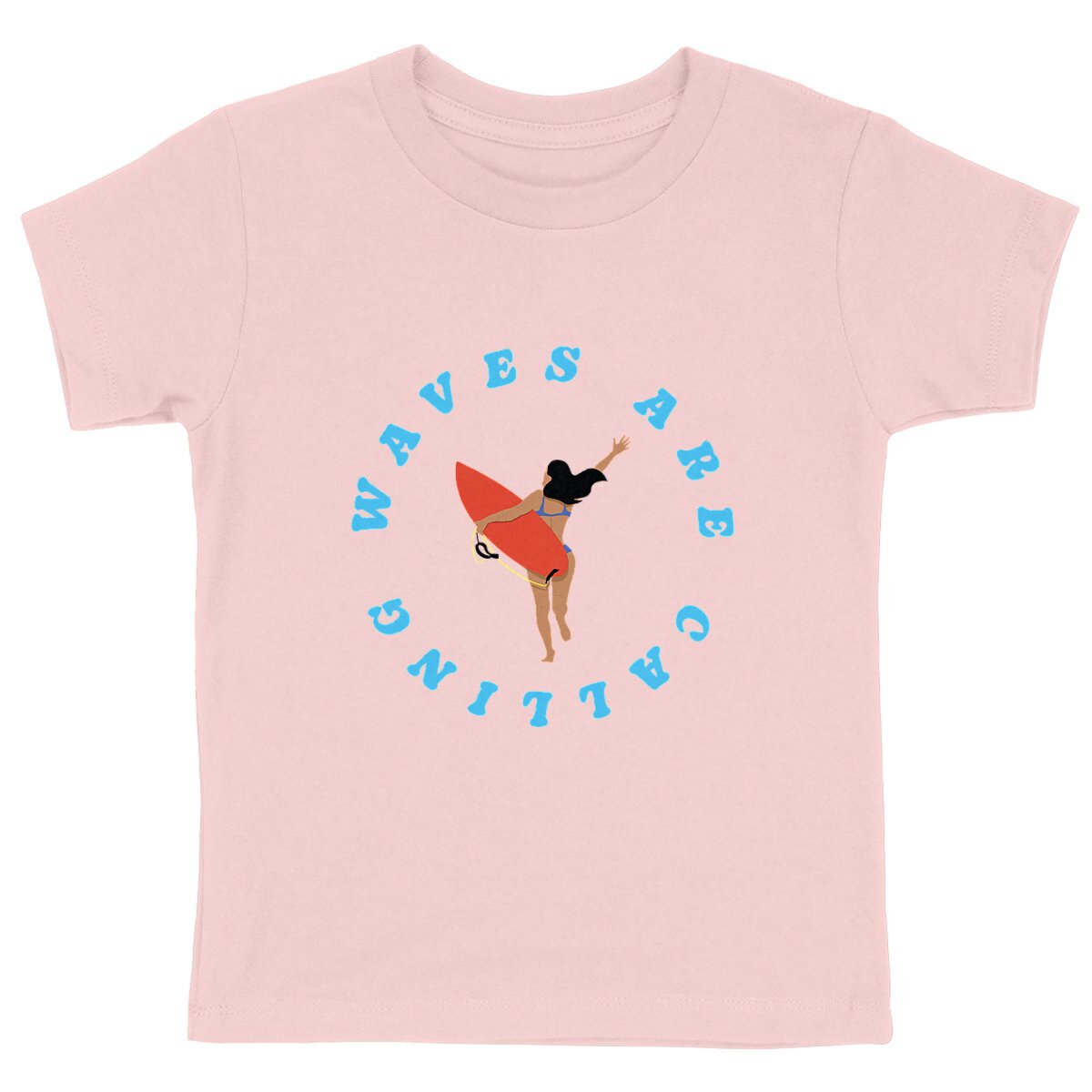 T-shirt Enfant - Fille - Coton bio - Waves are calling