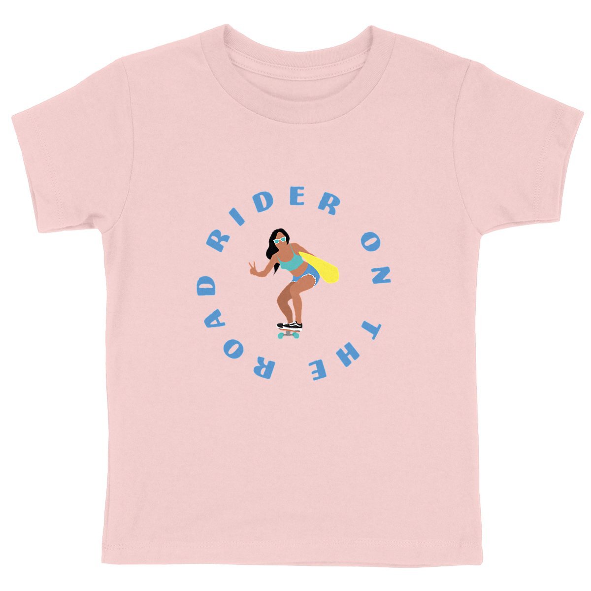 T-shirt Enfant - Fille - Coton bio - Rider on the road